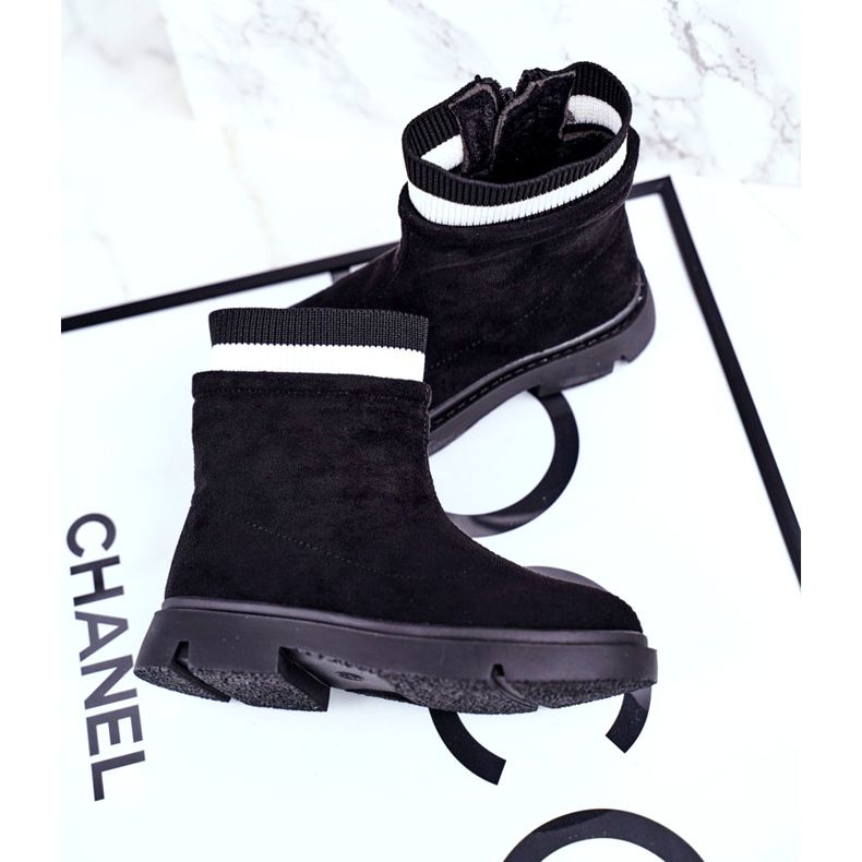 Apawwa Barnens svarta varma stövlar Pinko 2