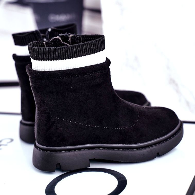 Apawwa Barnens svarta varma stövlar Pinko 3