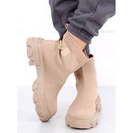 Strumpor med kedja JX81P Khaki beige 1