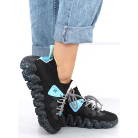 Svarta NB387 Allblacks högsulade sportskor 2