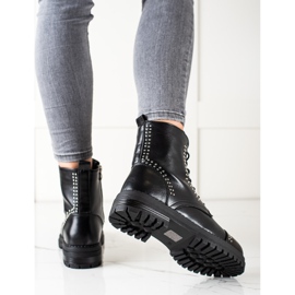 Super Me Klassiska stövlar Fångare tillverkade av ekoläder svart 1