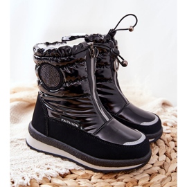 PE1 High Wool Warm Snow Boots Black Lucia svart 6
