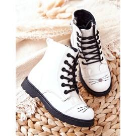 Varma stövlar Arbetare på dragkedjan White Mousie vit 1