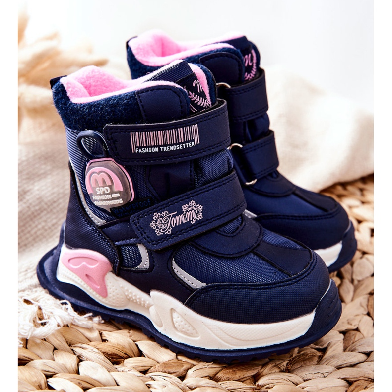 PJ2 Barnens varma snöskor Marinblå Nemi -stövlar 1