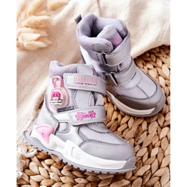 PJ2 Barns varma snöskor Stövlar Silver Nemi 2