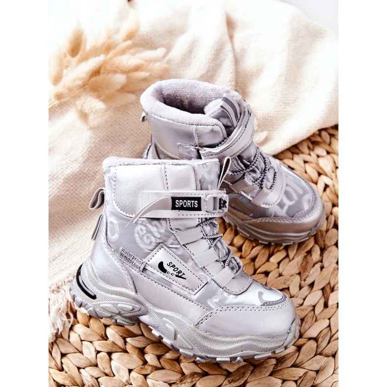 PJ2 Warm Snow Boots Silver stövlar Erila 2