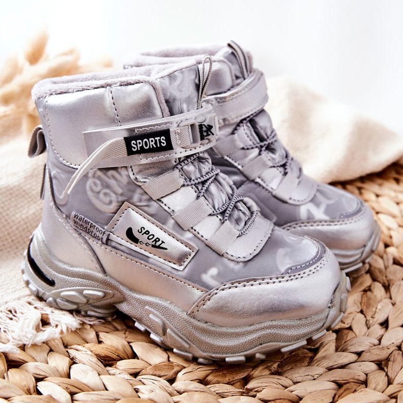 PJ2 Warm Snow Boots Silver stövlar Erila silver- 1