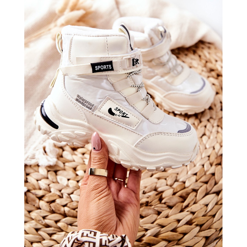 PJ2 Varma snöskor Stövlar Ljus Beige Erila 2