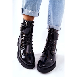 PG1 Varmlackade svarta Colira -stövlar 1