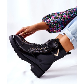 PG1 Varmlackade svarta Colira -stövlar 2