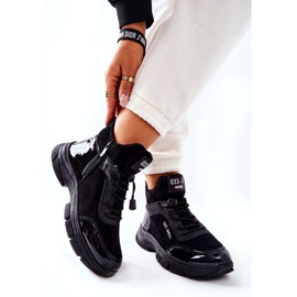 PH1 Höga varma läder sportskor svart merit 2