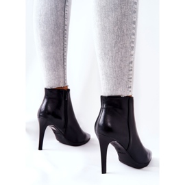 Damskor på högklackat Sergio Leone BT501 svart 1