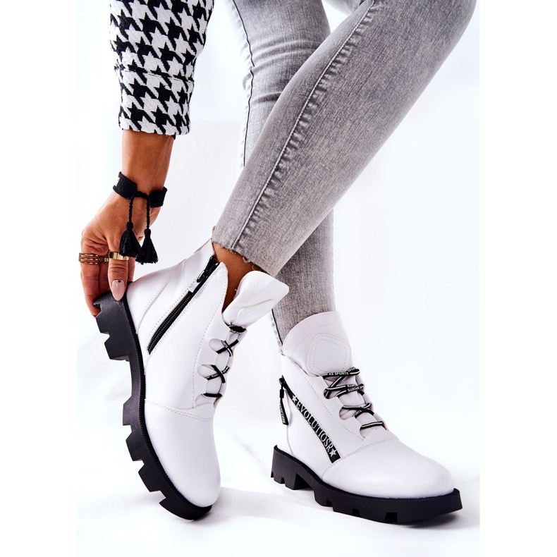 Stövlar uppvärmda med päls Sergio Leone White TR740 vit 2