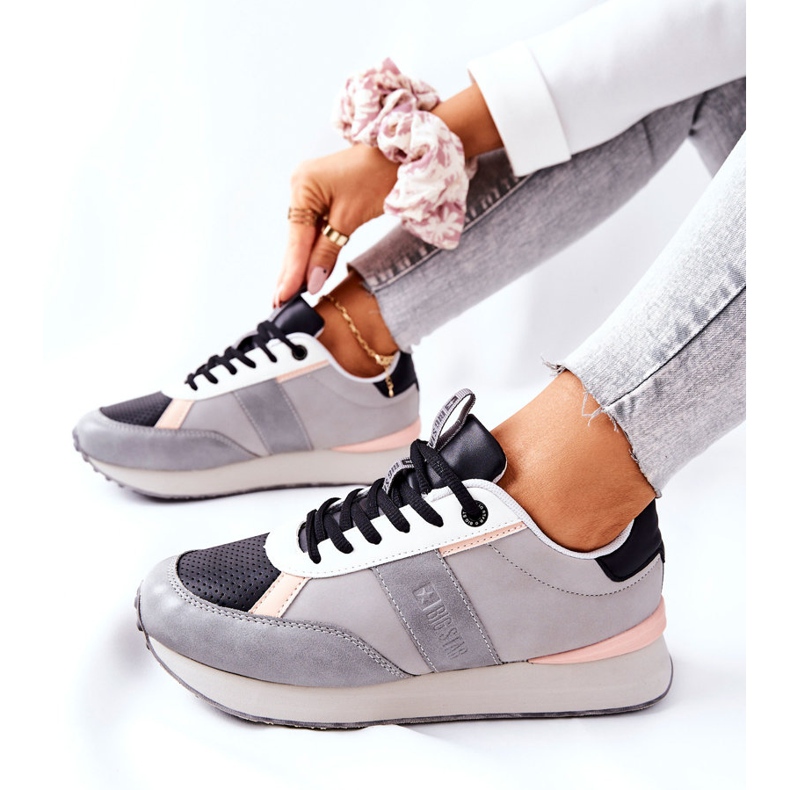 Sportskor Memory Foam Big Star II274398 Grå-Svart 2