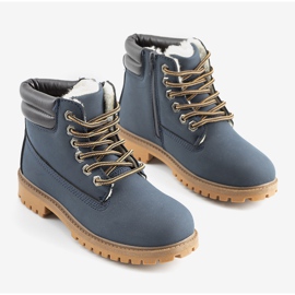 Faye marinblå stövlar för barn 1