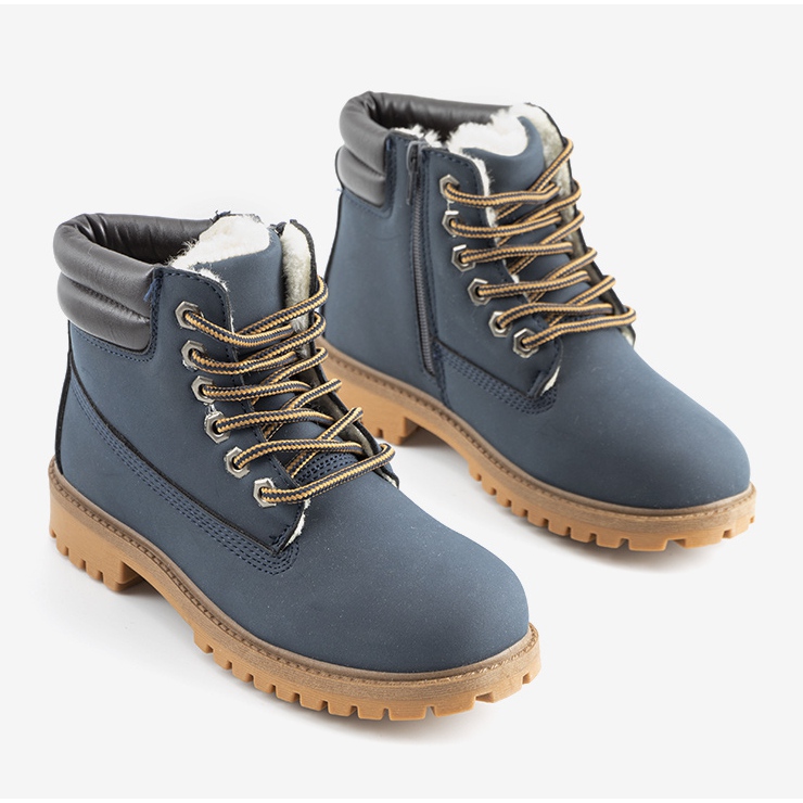 Faye marinblå stövlar för barn 1