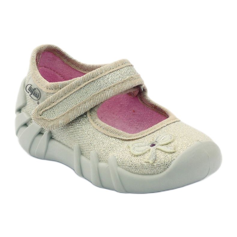 Flicktofflor Golden Befado rosett gyllene 1