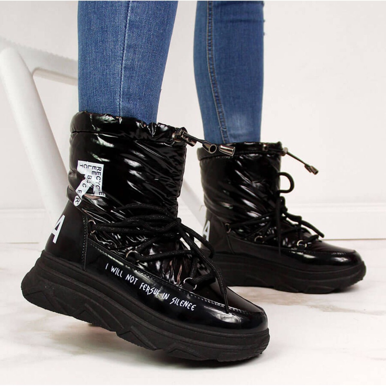 Snöskor på Vinceza W JAN48A -plattformen svart 1