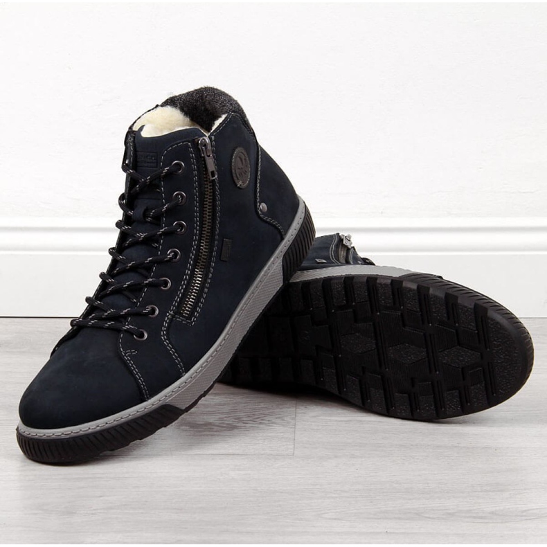 Isolerade stövlar Rieker 38920 M marinblå 1