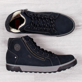 Isolerade stövlar Rieker 38920 M marinblå 2