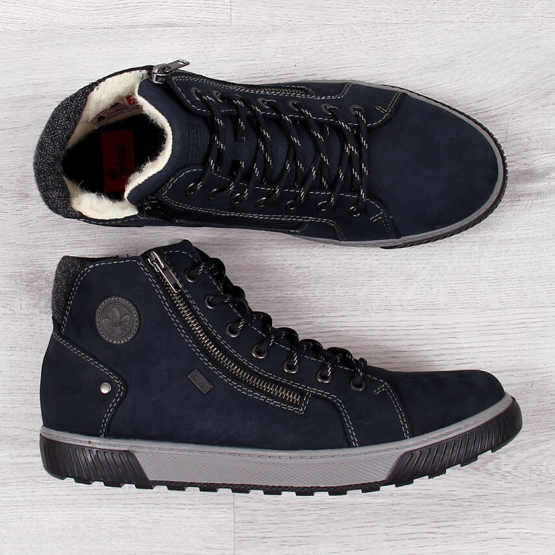 Isolerade stövlar Rieker 38920 M marinblå 2