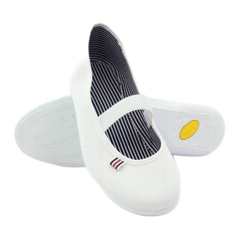 Kvinnors vita sneakers Befado 493Q003 vita 3