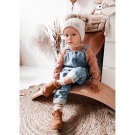 PA1 Barns höga varma sportskor Camel Clafi brun 2