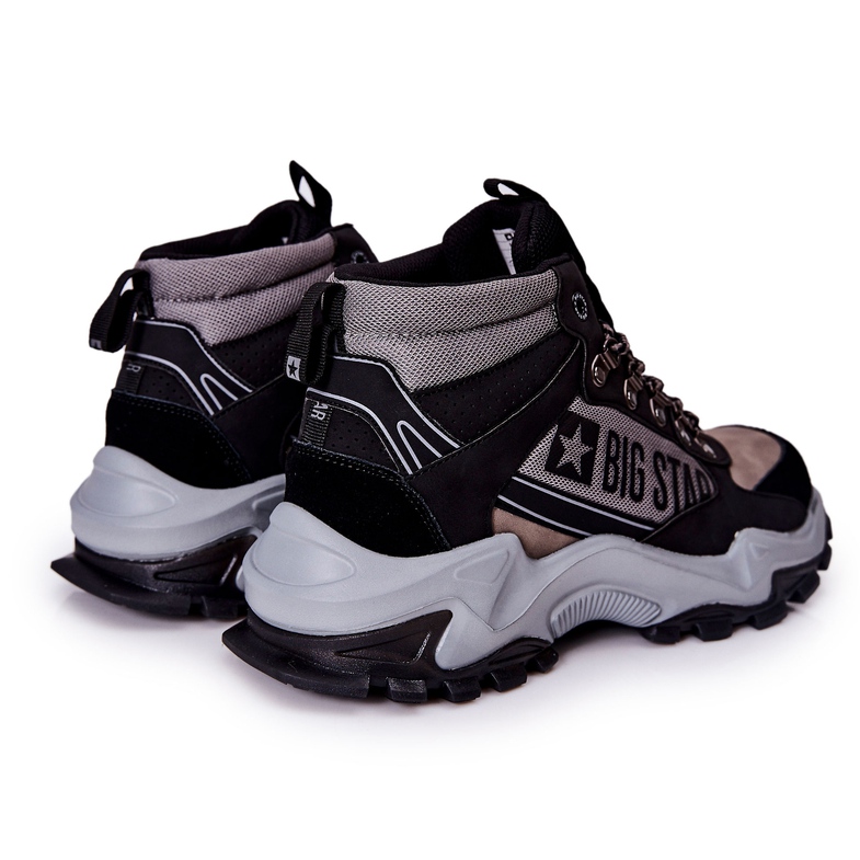 Herrvandringsskor Big Star II174203 Svart-Grå beige 2