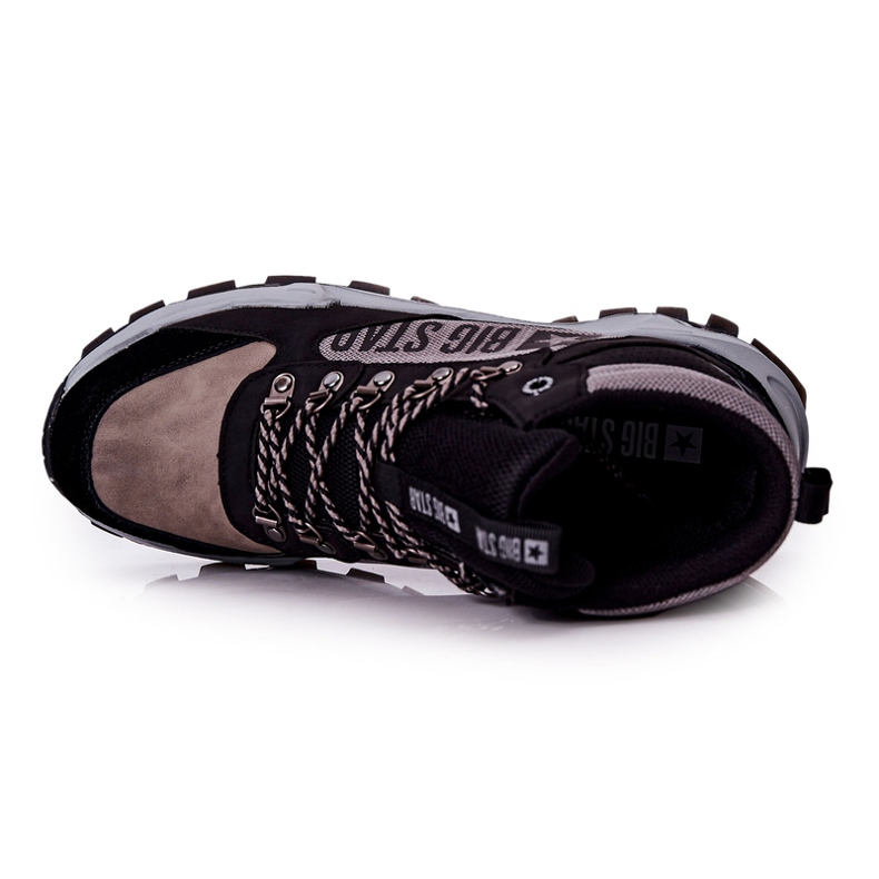 Herrvandringsskor Big Star II174203 Svart-Grå beige 1