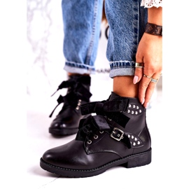 SEA Kvinnors varma stövlar med spännen och band svart Special 1