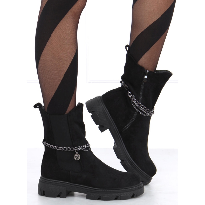 Chelsea stövlar med hög övre Hilde Black svart 1