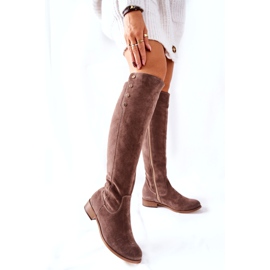 Lewski Shoes Mocka läderstövlar Earth Velour 2840 beige 5