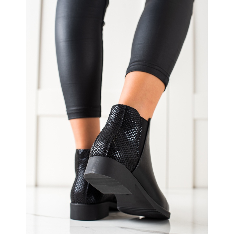 J. Star Klassiska svarta stövlar 2