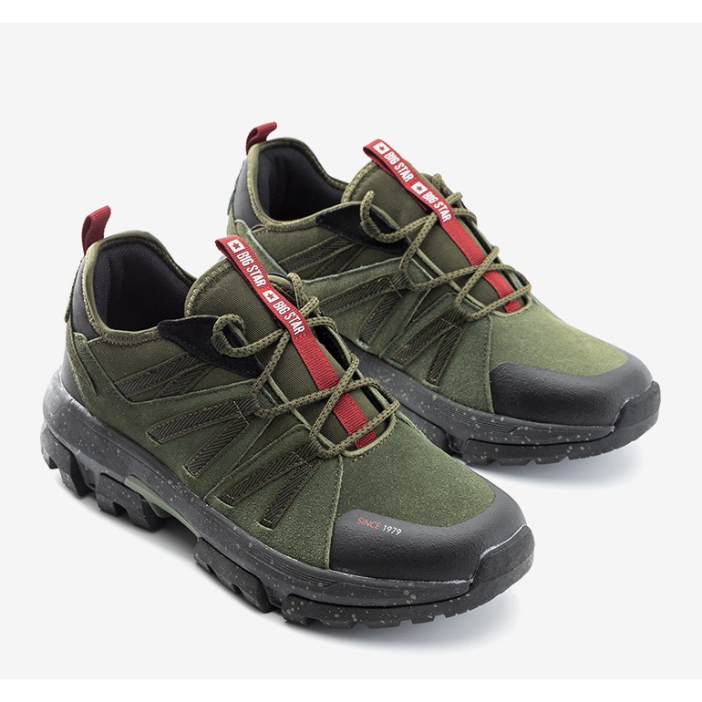 Gröna Gisberto Big Star vandringsskor för män 1