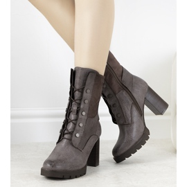 Bruna fotkängor på Alvarado -stolpen grå 2