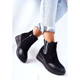 PE1 Svarta Manakel Mocka Stövlar 2