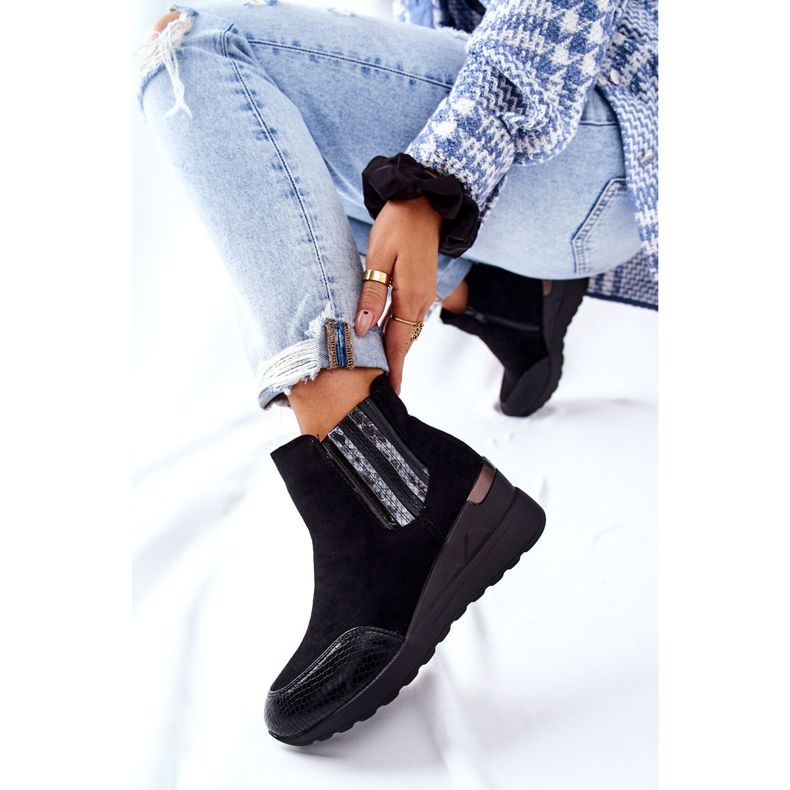 PE1 Svarta Manakel Mocka Stövlar 1