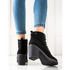 TRENDI Snörstövletter svart 1