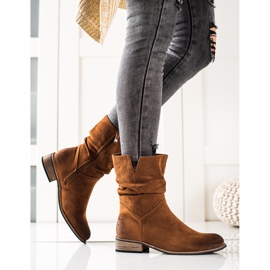 Evento Cowboystövlar i mocka brun 1