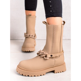 TRENDI Beige arbetare med en dekorativ remsa 1