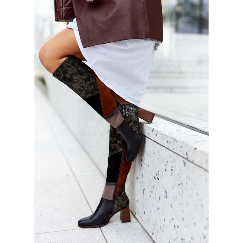 Maciejka bruna stövlar med dragkedja 05240-02 svart 1