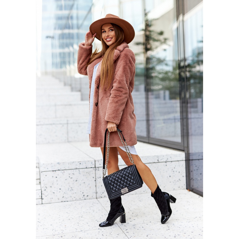 Läderstövlar på en stolpe Laura Messi svart 2262 1