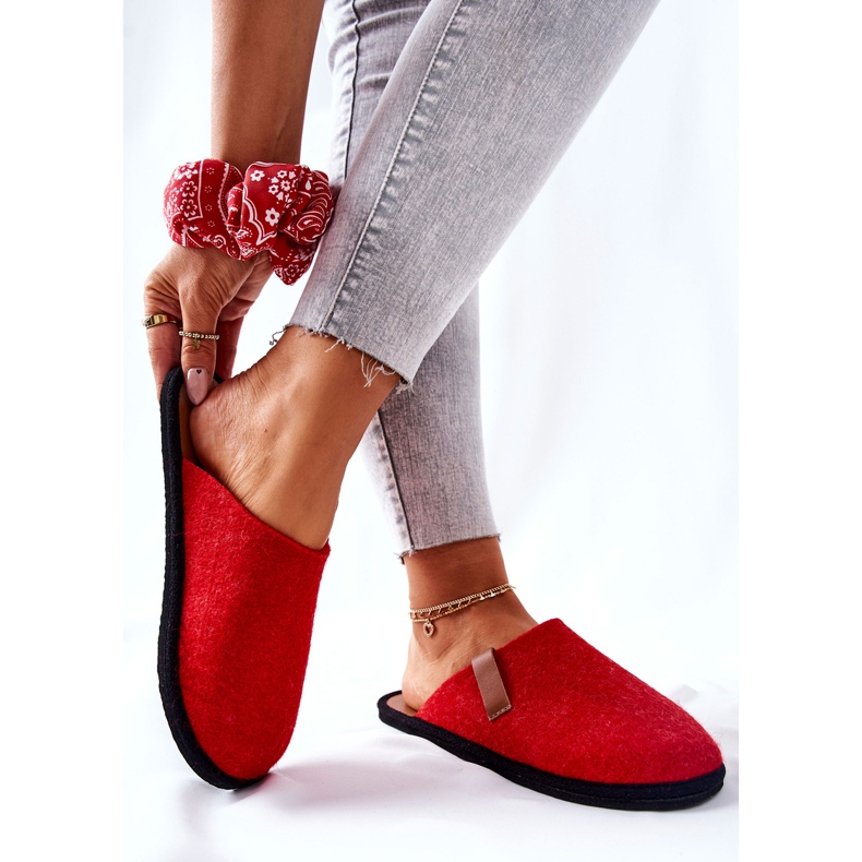 Big Star Hemma tofflor för kvinnor Panto Fino II267002 Rödbrun 2