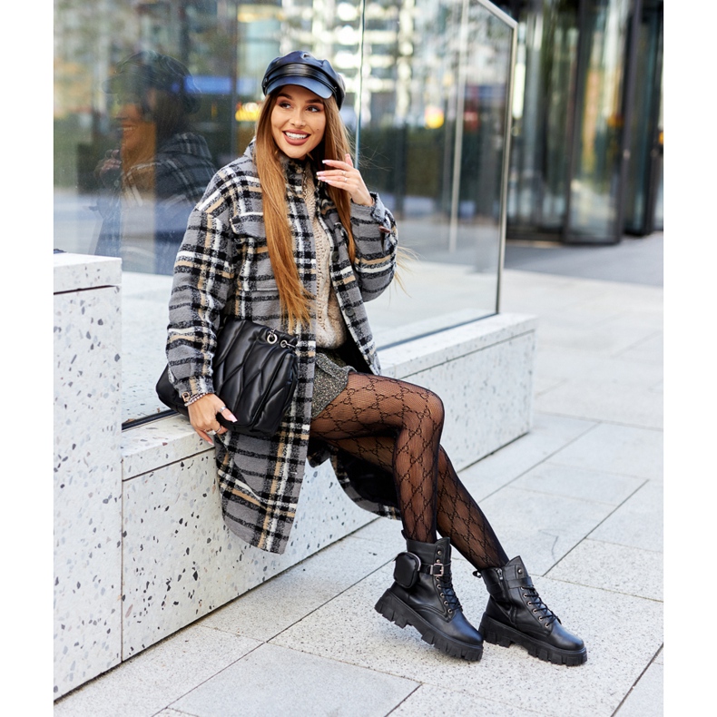 Stövlar Arbetare Med Njur Svart Olenisse 2