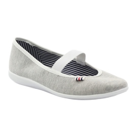 Kvinnors ballerina sneakers Befado 493q sz vit mångfärgad grå 2