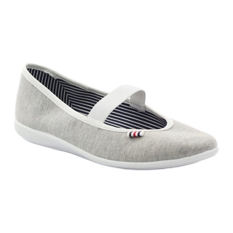 Kvinnors ballerina sneakers Befado 493q sz vit mångfärgad grå 2