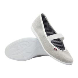 Kvinnors ballerina sneakers Befado 493q sz vit mångfärgad grå 4