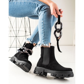 Mockastövlar på S. Barski-plattformen svart 1