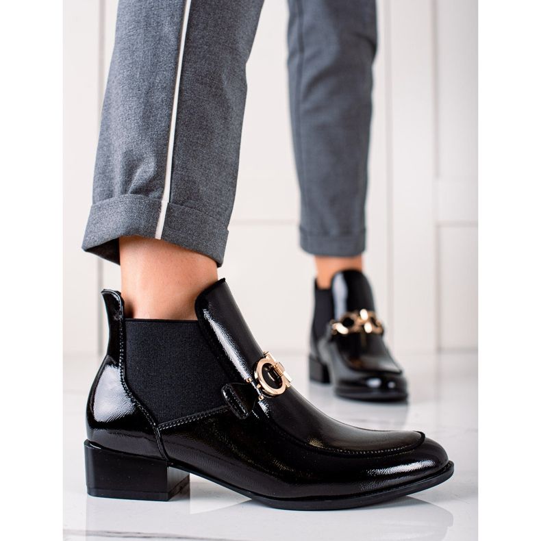 W. Potocki Potocki stövlar svart gyllene 1