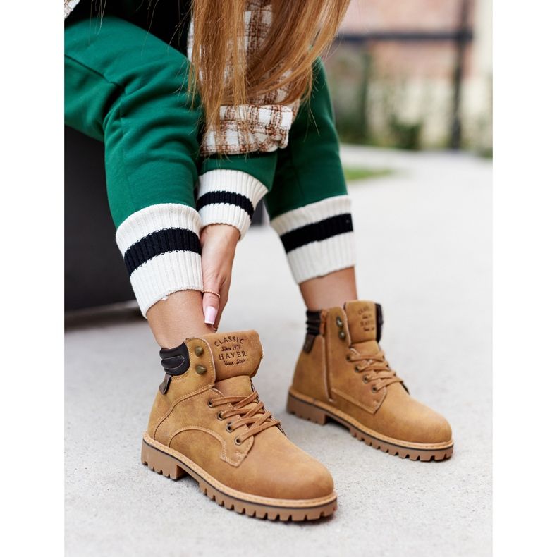 PH1 Kvinnors isolerade Trappers med dragkedja, Camel Lenox brun 1